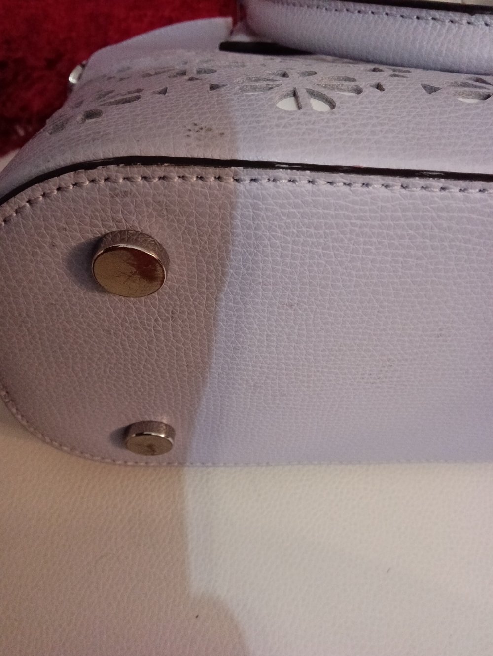 kate spade NY Sylvia dome floral perforated Dome/Satchel - Picture 6 of 14